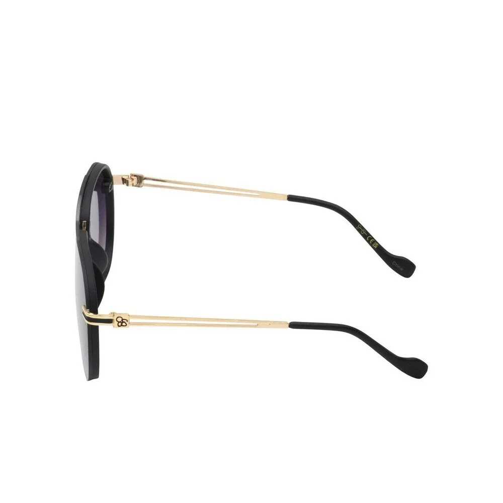 Jessica Simpson Aviator Black & Gold Sunglasses J6195 Glam Chic Rocker Outdoors